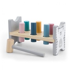 Drevená zatĺkačka pre najmenších Viga PolarB multicolor