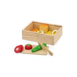 Drevená zostava na krájanie Raňajky Viga multicolor #4