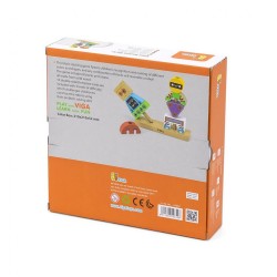 Drevené kocky Viga Robot multicolor #6