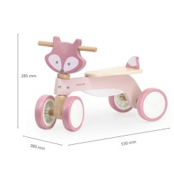 Drevené odrážadlo Viga Líška ružová #5