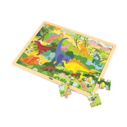 Drevené puzzle 48 dielikov Viga Dinosauri multicolor #1