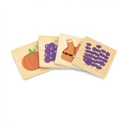 Drevené puzzle Farby Viga multicolor #2