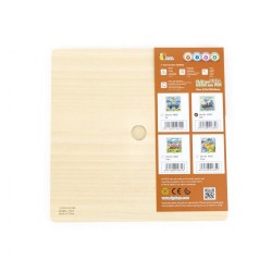 Drevené puzzle pre najmenších Viga 9 ks Loď multicolor #2