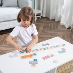 Drevené puzzle s číslami Viga multicolor #5
