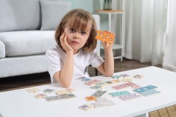 Drevené puzzle s číslami Viga multicolor #6
