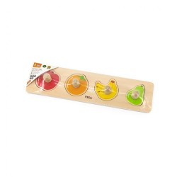 Drevené puzzle s úchytmi Viga Ovocie multicolor #1