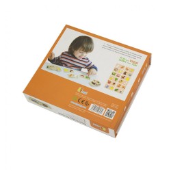 Drevené puzzle Viga Kŕmenie zvierat multicolor #2