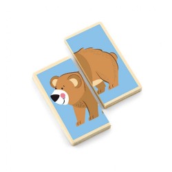 Drevené puzzle Viga Zvieratka 36ks multicolor #3