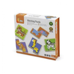 Drevené puzzle Viga Zvieratka 36ks multicolor #4