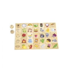 Drevené puzzle Zmysly Viga multicolor
