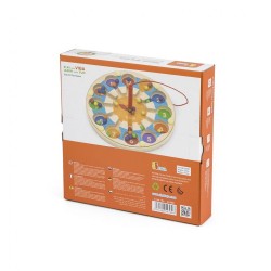 Drevený magnetický labyrint Viga Hodiny multicolor #3
