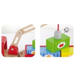 Drevený magnetický žeriav Viga multicolor #1