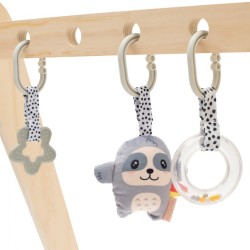 Edukačná drevená hrazdička s hračkami New Baby multicolor #3
