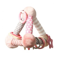 Edukační hračka Baby Ono pyramida Tiny Yoga pink ružová