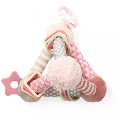 Edukační hračka Baby Ono pyramida Tiny Yoga pink ružová #1