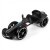 Elektrická motokára  s diaľkovým ovládaním a LED efektmi GOKART BOLT Milly Mally black Čierna #6