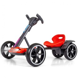 Elektrická motokára  s diaľkovým ovládaním a LED efektmi GOKART BOLT Milly Mally red Červená