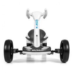 Elektrická motokára  s diaľkovým ovládaním a LED efektmi GOKART BOLT Milly Mally white biela #3
