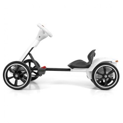 Elektrická motokára  s diaľkovým ovládaním a LED efektmi GOKART BOLT Milly Mally white biela #4