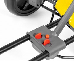 Elektrická motokára  s diaľkovým ovládaním a LED efektmi GOKART BOLT Milly Mally yellow Žltá #7