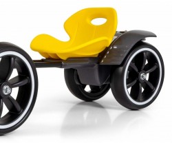 Elektrická motokára  s diaľkovým ovládaním a LED efektmi GOKART BOLT Milly Mally yellow Žltá #8