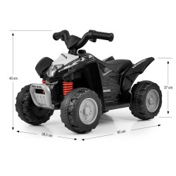 Elektrická štvorkolka Milly Mally Honda ATV černá Čierna #4
