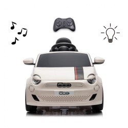 Elektrické autíčko Milly Mally Fiat 500e biele #1