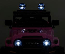Elektrické autíčko Milly Mally Toyota FJ Cruiser Pink ružová #4