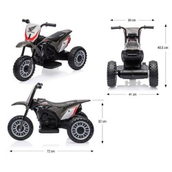 Elektrický motocykel BABY MIX Honda CRF 450R šedý sivá #4