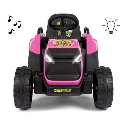 Elektrický traktor Milly Mally Rolly pink ružová #7