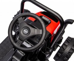 Elektrický traktor s prívesom Milly Mally Farmer červený #9