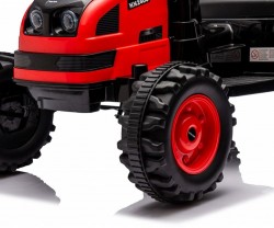 Elektrický traktor s prívesom Milly Mally Farmer červený #5