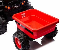 Elektrický traktor s prívesom Milly Mally Farmer červený #8