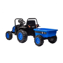 Elektrický traktor s prívesom Milly Mally Farmer modrý #3