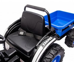 Elektrický traktor s prívesom Milly Mally Farmer modrý #7