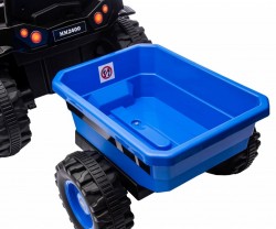 Elektrický traktor s prívesom Milly Mally Farmer modrý #8