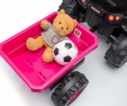Elektrický traktor s prívesom Milly Mally Farmer ružová #7