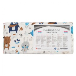Flanelová plienka s potlačou New Baby - 10ks podľa obrázku #1