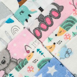 Flanelová plienka s potlačou New Baby - 10ks podľa obrázku #2