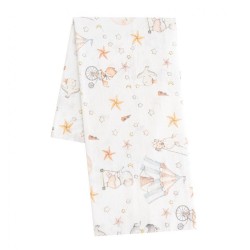 Flanelová plienka s potlačou New Baby circus podľa obrázku