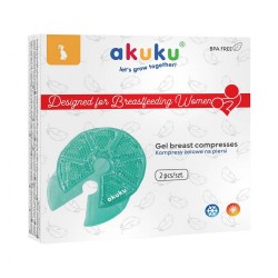 Gelové prsné obklady - vankúšiky Akuku 2 ks transparentná #4