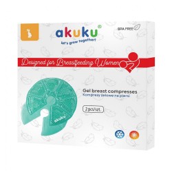 Gelové prsné obklady - vankúšiky Akuku 2 ks transparentná #5