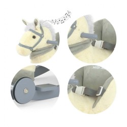 Hojdací koník s melódiou a kolieskami Milly Mally Polly béžový (damaged packaging) #5