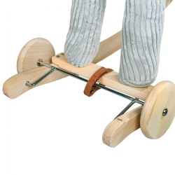 Hojdací koník s melódiou a kolieskami PlayTo sivá #4