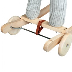 Hojdací koník s melódiou a kolieskami PlayTo sivá #5