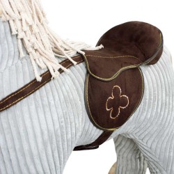 Hojdací koník s melódiou a kolieskami PlayTo sivá #6