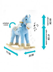 Hojdací koník s melódiou Milly Mally Pony modrý #5