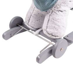 Hojdacia hračka s melódiou a kolieskami PlayTo husky sivá #3