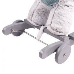 Hojdacia hračka s melódiou a kolieskami PlayTo husky sivá #4