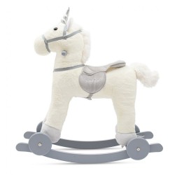 Hojdacia hračka s melódiou a kolieskami Unicorn Baby Mix biela #2